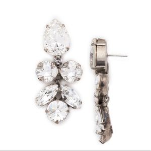 Sorrelli Crystal Lotus Flower Dangle Earrings